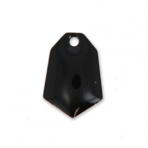 Sequins diamant en métal et résine époxy 9x13 mm Nero x6