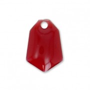 Zecchini in metallo e resina epossidica 9x13 mm - Rosso scuro x6