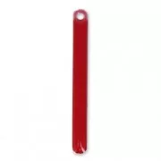 Zecchini in metallo e resina epossidica 3x28 mm - Rosso scuro x4