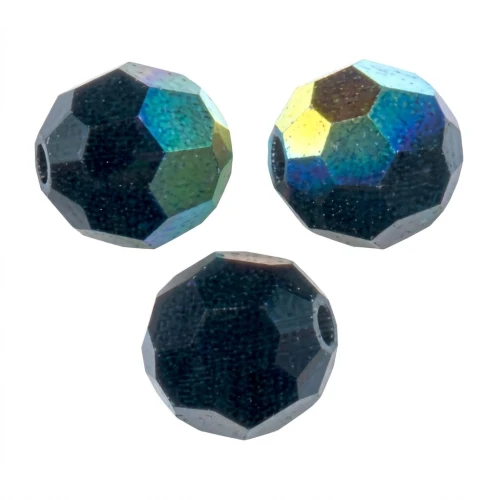 PureCrystal 5000 Perla rotonda da 8 mm - Jet AB x1