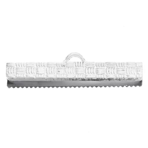 Tappi decorati 25 mm argento x4