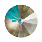 Cabochon PureCrystal 1122 Rivoli mm. 12 Crystal Army Green DeLite x1