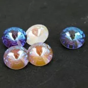 Cabochon PureCrystal 1122 Rivoli mm. 12 Crystal Army Green DeLite x1