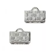 Terminali da stringere 10 mm rodiato x4