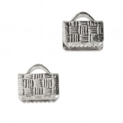 Terminali da stringere 8 mm rodiato x4|raw }}