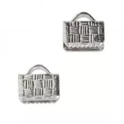 Terminali da stringere 8 mm rodiato x4