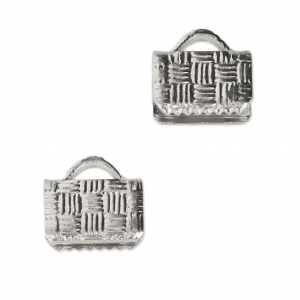 Terminali da stringere 8 mm rodiato x4