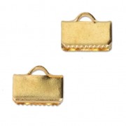 Ghiere lisce e ad artiglio da 10 mm Dorato con oro fino x4|raw }}