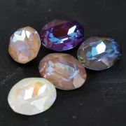 Cabochon PureCrystal 4120 ovale mm. 14x10 Crystal Ochre DeLite x1