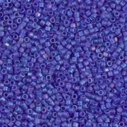 Miyuki Delica 11/0 DB0864 - Mat Transparent Cobalt AB x8g