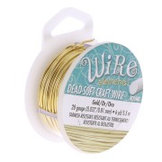 Filo di rame Craft Wire soft  0.81mm doré x 5.48 m
