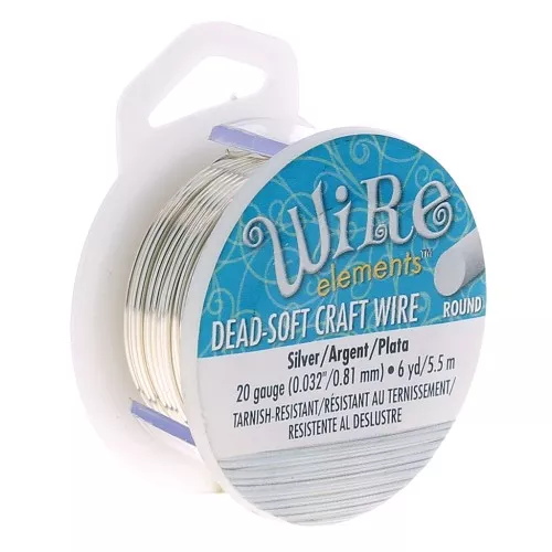 Filo di rame Craft Wire soft 0.81mm argenté x 5.48 m