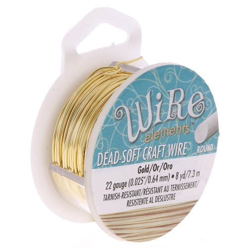 Filo di rame Craft Wire morbido 0.64 mm doré x 7.31 m