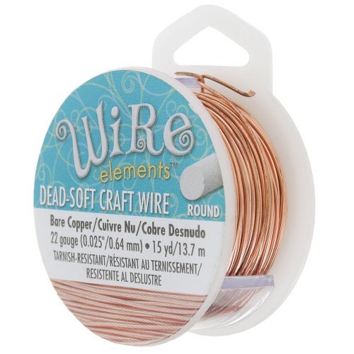 Filo di rame Craft Wire morbido 0.64 mm Naturel anti-ternissement x13.71m