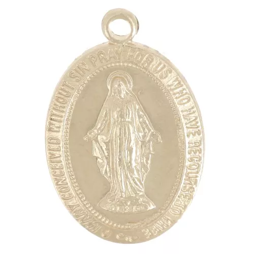 Ciondolo Vierge 14 mm Gold filled x1