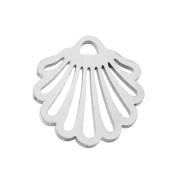 Ciondolo conchiglia 14x13 mm in Acciaio inox x1|raw }}