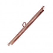 Terminale per tessitura di perline 32 mm oro rosa x1