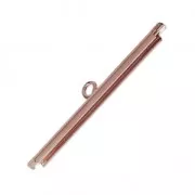 Terminale per tessitura di perline 32 mm oro rosa x1