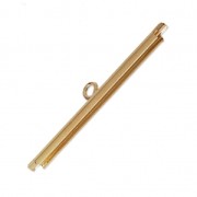 Terminale per tessitura di perline 32 mm dorato con oro fino x1|raw }}