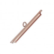 Terminale per tessitura di perline 26 mm oro rosa x1|raw }}