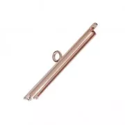Terminale per tessitura di perline 26 mm oro rosa x1