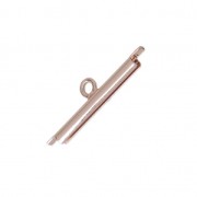 Terminale per tessitura di perline 20 mm oro rosa x1|raw }}