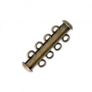 Chiusura scorrevole a 4 file da 27 mm - Bronzo x1