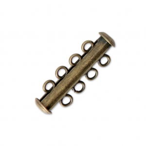 Chiusura scorrevole a 4 file da 27 mm - Bronzo x1