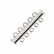 Chiusura 5 file scorrevole 32 mm Placcatura argento fino x1|raw }}