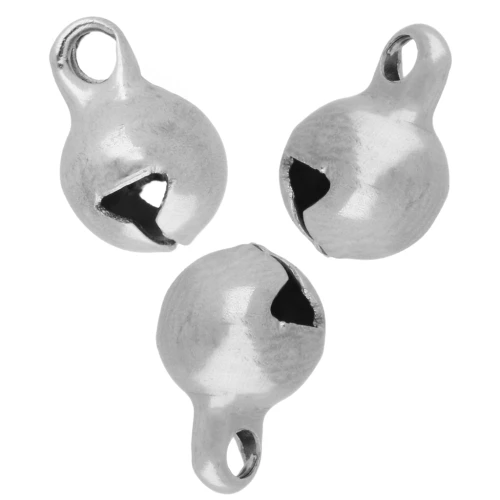 Ciondoli a campana da 6 mm - acciaio inox 304 x5