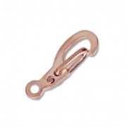 Chiusure a moschettone di sicurezza da 13 mm - Dorato rosa x4