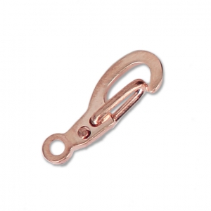 Chiusure a moschettone di sicurezza da 13 mm - Dorato rosa x4