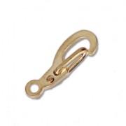 Chiusure a moschettone di sicurezza da 13 mm - Dorata con oro fino x4