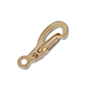 Chiusure a moschettone di sicurezza da 13 mm - Dorata con oro fino x4