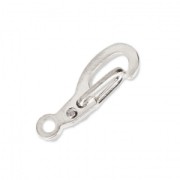 Chiusure a moschettone di sicurezza da 13 mm - Placcatura in argento fino x4