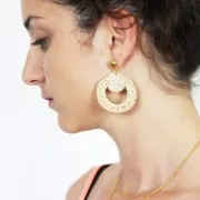 Donuts in rattan 40 mm per creazioni DIY x1