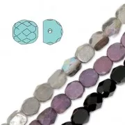 Cabochon in vetro sfaccettati 6 mm Opaque Rose Ceramic Look x25