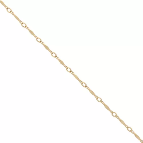 Catena maglia fantasia a barrette 1.5 mm Gold filled x50cm