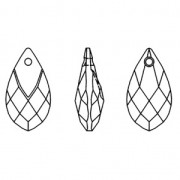 Pendente pera attacco metallico 6565 18 mm Aquamarine / Light Chrome