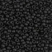 Rocaille Miyuki 11/0 401F - Black Mat pacchetto da100g