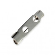 Fermaglio mm. 15.5 rodiato x1