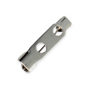 Fermaglio mm. 15.5 rodiato x1