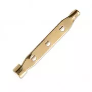 Supporto per spilla 38 mm dorato con oro fino x1