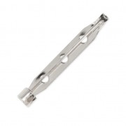 Supporto per spilla 38 mm Placcatura argento fino x1