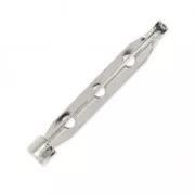 Supporto per spilla 38 mm Placcatura argento fino x1