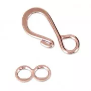Chiusure a ganci 19 mm oro rosa x5