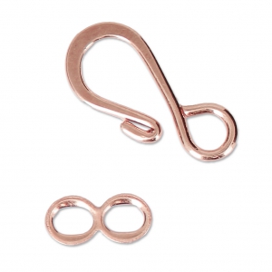 Chiusure a ganci 19 mm oro rosa x5