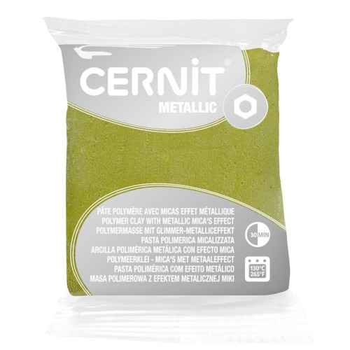 Pasta Cernit Metallic 56gr Oro verde