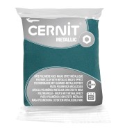Pasta Cernit Metallic 56gr Oro turchese|raw }}