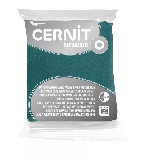 Pasta Cernit Metallic 56gr Oro turchese